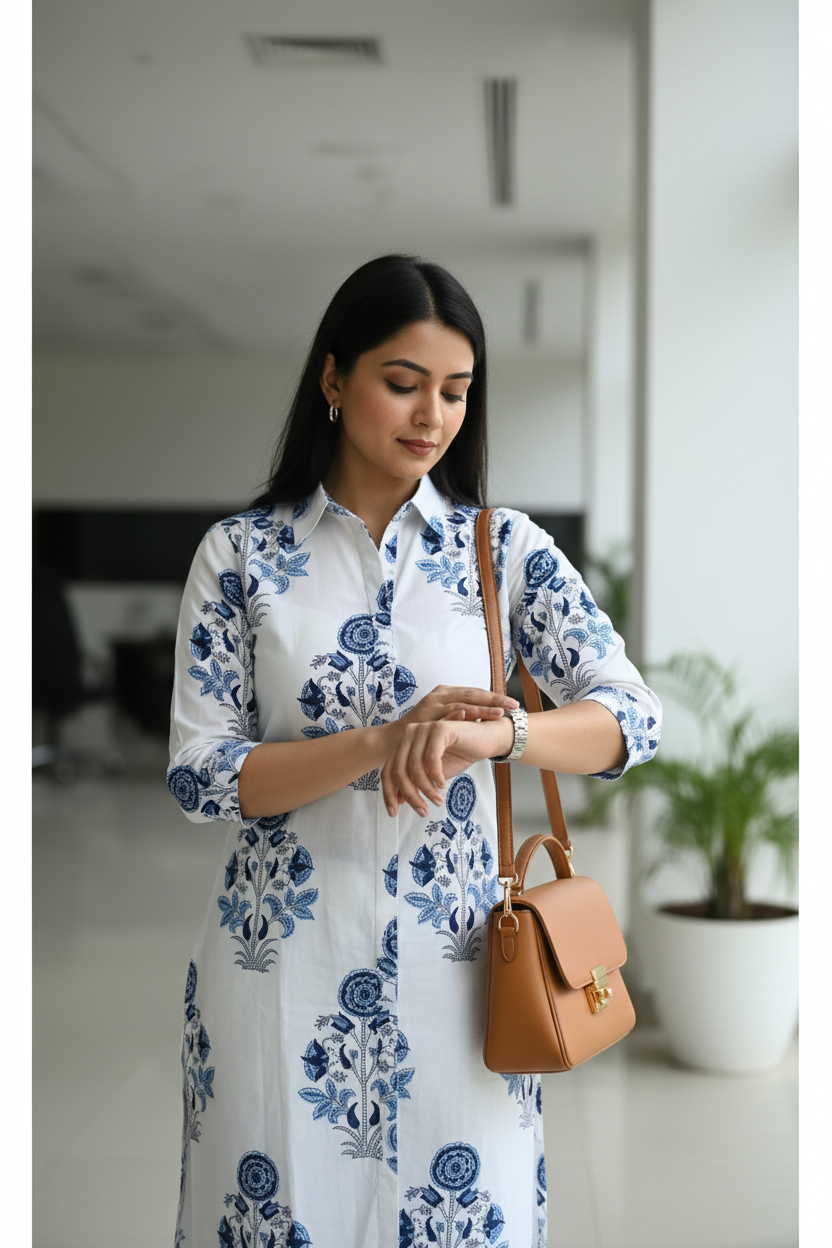 HANDBLOCKED COTTON MULMUL PRE-CUT 2.5M FABRIC