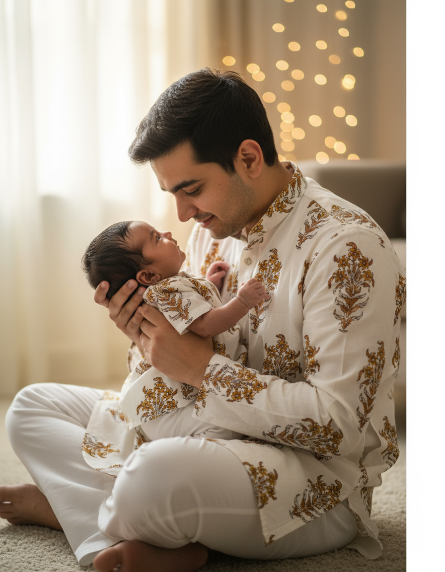 HANDBLOCKED COTTON MULMUL PRE-CUT 2.5M FABRIC