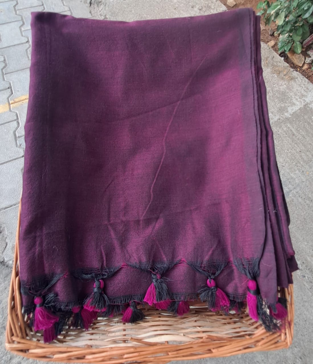 BEETROOT KHADHI SAREE