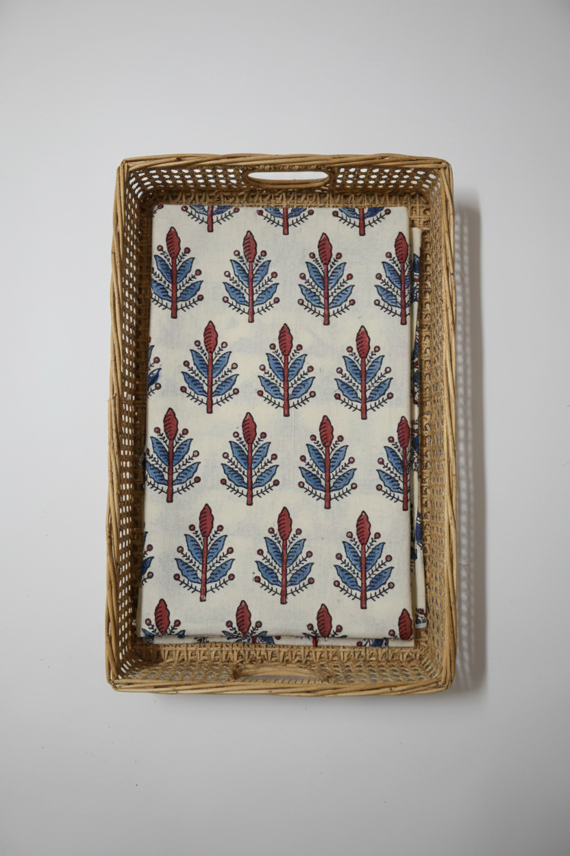 IVORY - AJRAKH RUNNING FABRIC