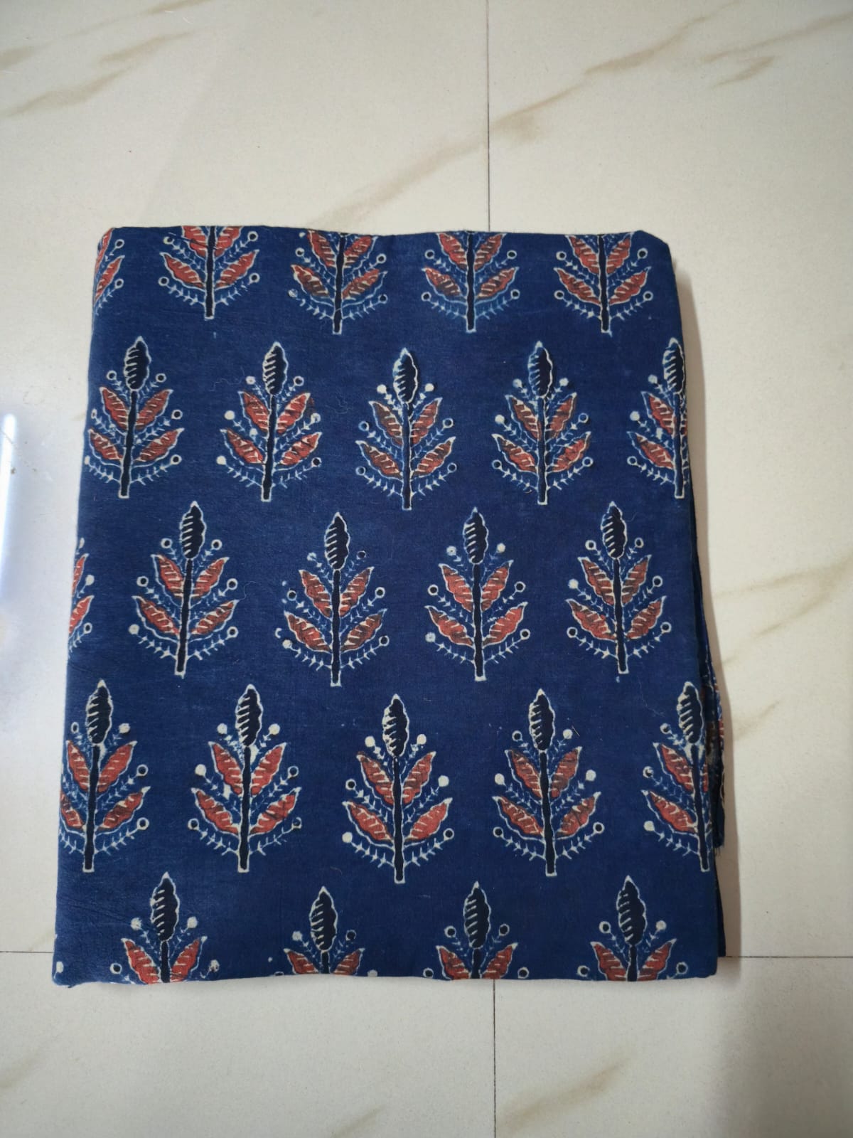 BLUE - AJRAKH RUNNING FABRIC