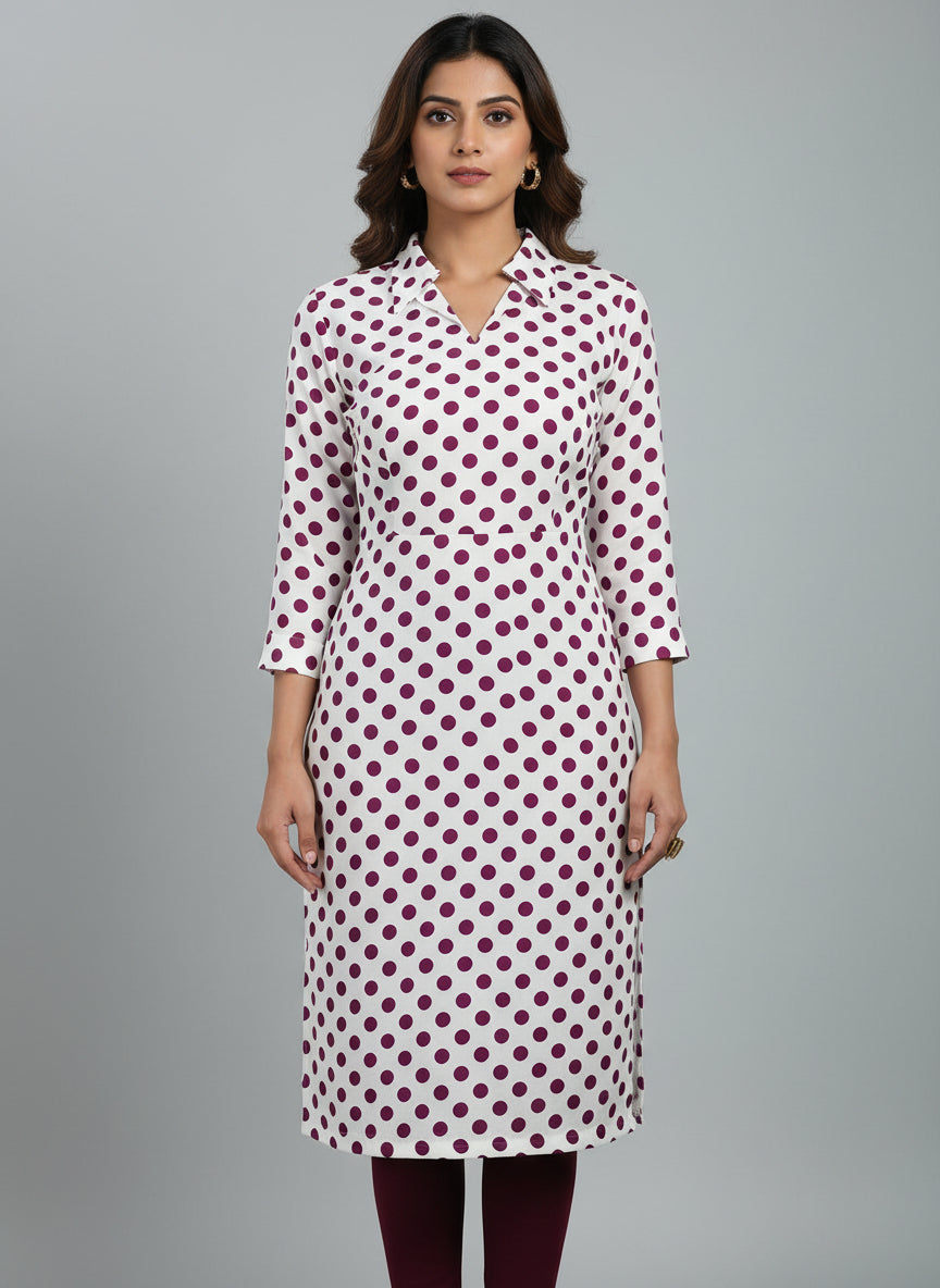 VIOLET HANDBLOCKED COTTON PRECUT 2.5M FABRIC