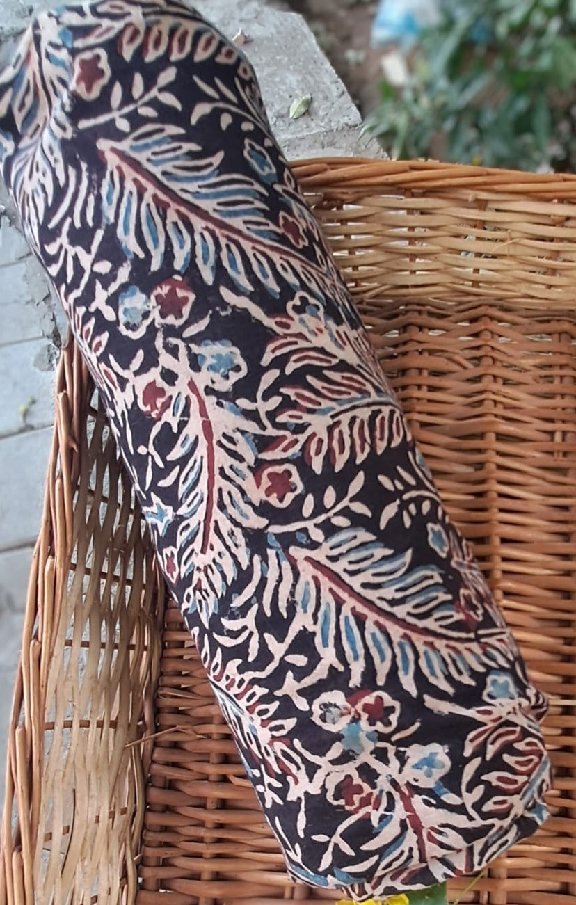 BLACK - AJRAKH COTTON RUNNING FABRIC