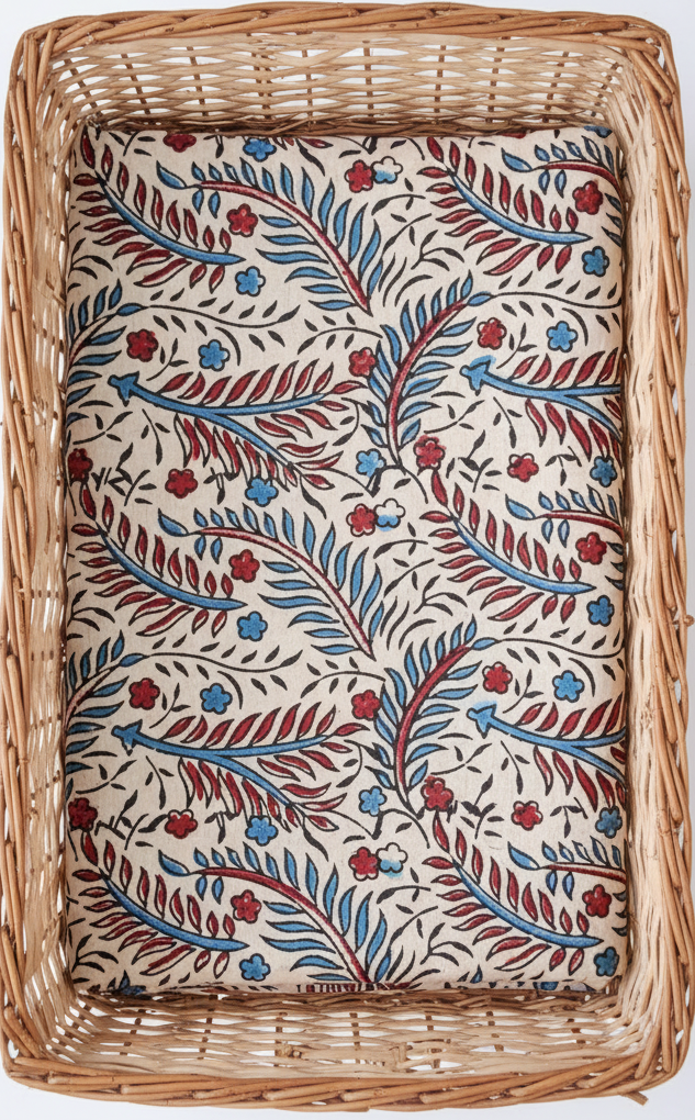 IVORY - AJRAKH COTTON RUNNING FABRIC