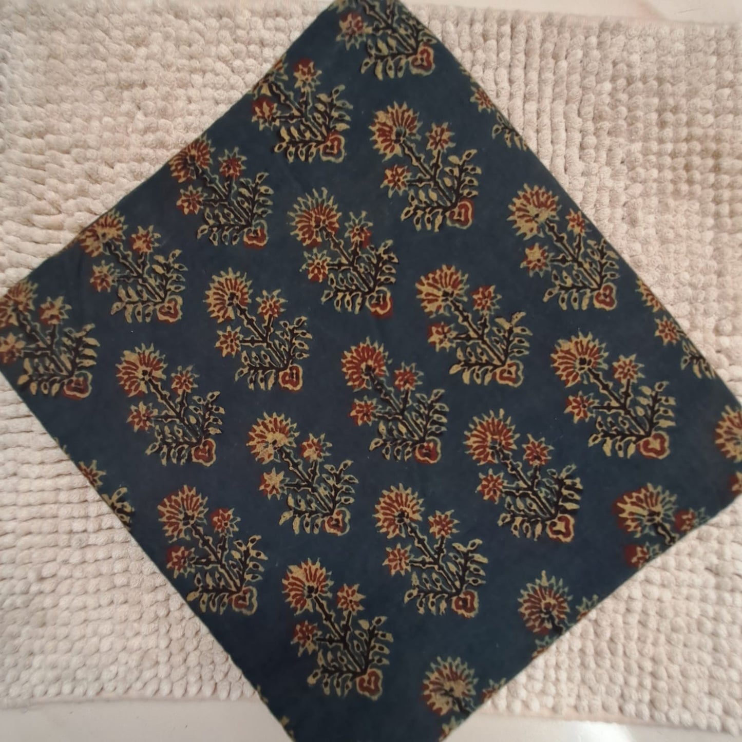 GREEN - AJRAKH  COTTON RUNNING FABRIC