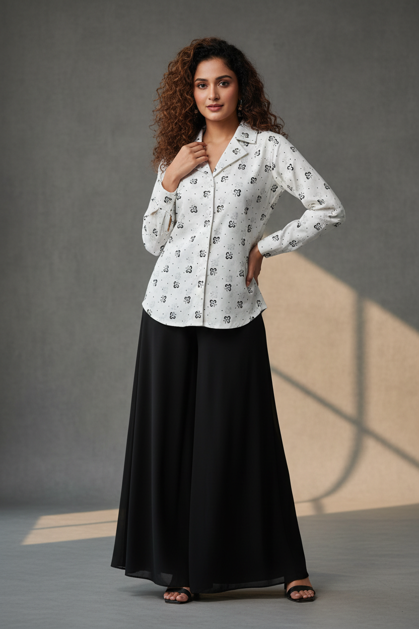 WHITE HANDBLOCKED COTTON PRECUT 2.5M FABRIC