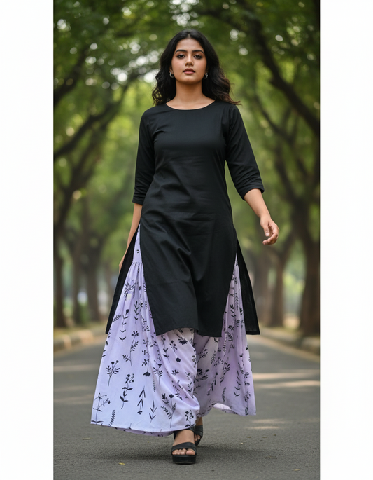 WHITE HANDBLOCKED COTTON PRECUT 2.5M FABRIC