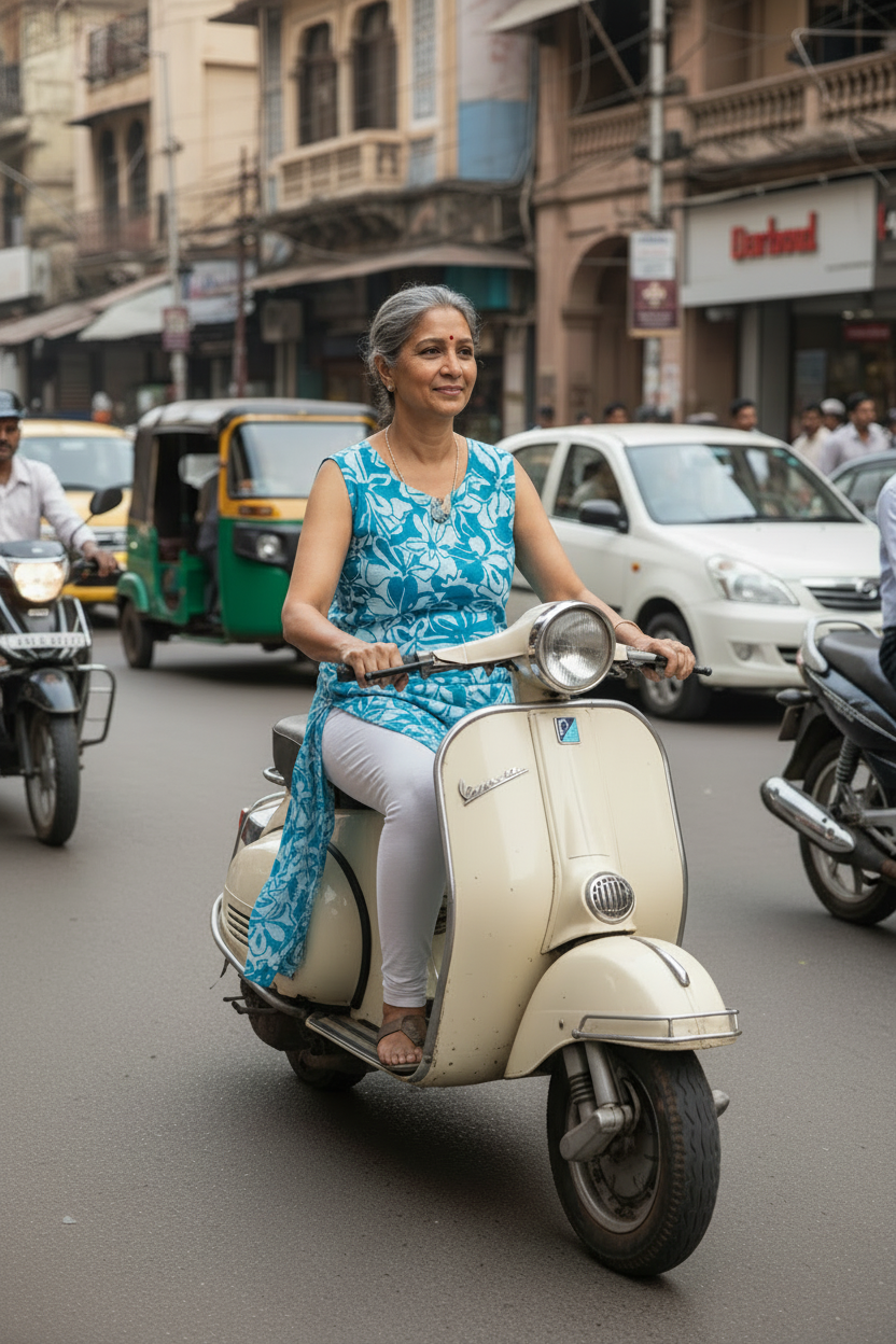 BLUE HANDBLOCKED COTTON PRECUT 2.5M FABRIC