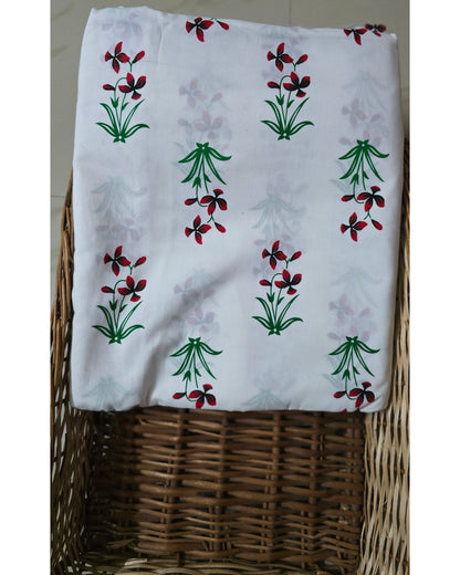 HANDBLOCKED COTTON MULMUL PRE-CUT 2.5M FABRIC