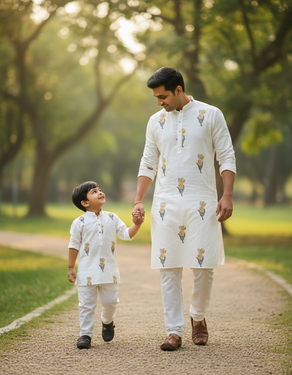 HANDBLOCKED COTTON MULMUL PRE-CUT 2.5 M FABRIC