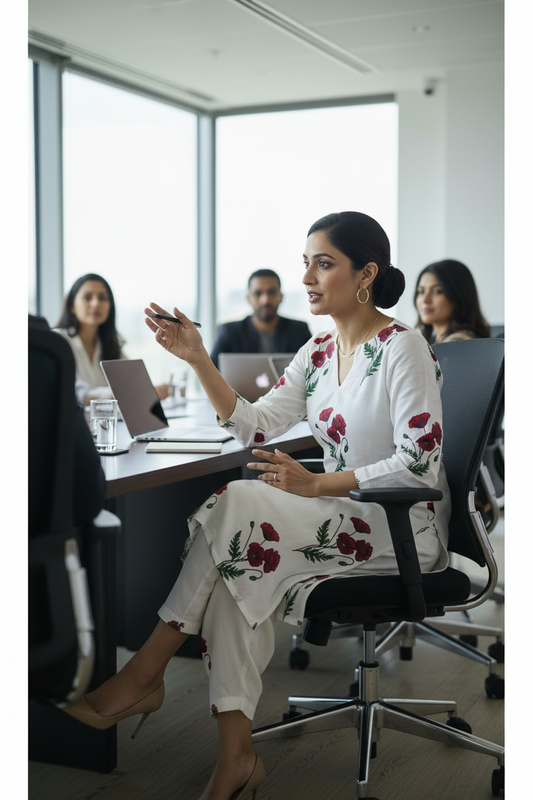 HANDBLOCKED COTTON MULMUL PRE-CUT 2.5M FABRIC