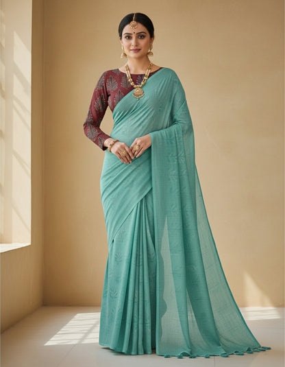 RED - AJRAKH RUNNING FABRIC