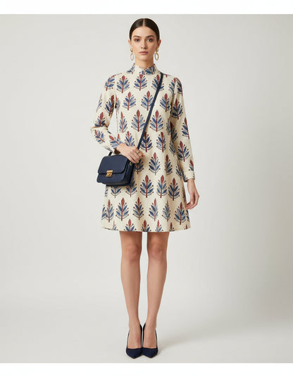 IVORY - AJRAKH RUNNING FABRIC