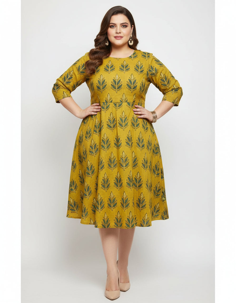 YELLOW - AJRAKH RUNNING FABRIC