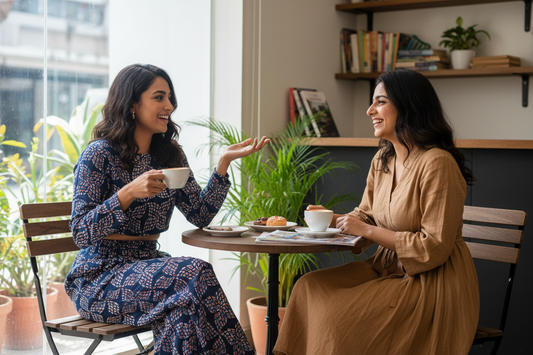 BLUE -  AJRAKH COTTON RUNNING FABRIC