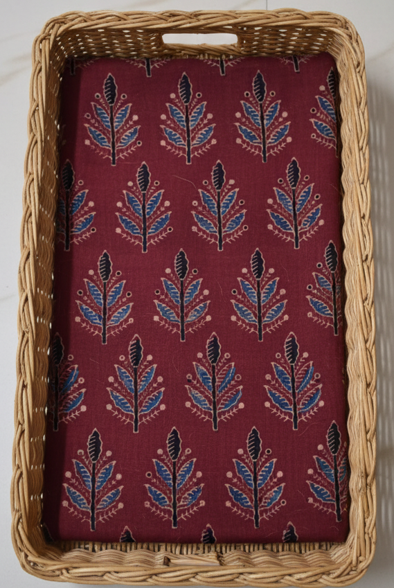 RED - AJRAKH RUNNING FABRIC