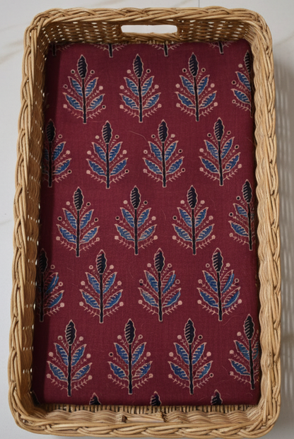 RED - AJRAKH RUNNING FABRIC