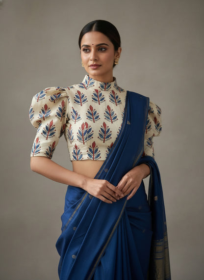 IVORY - AJRAKH RUNNING FABRIC