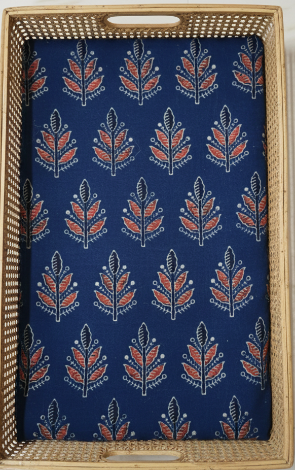 BLUE - AJRAKH RUNNING FABRIC