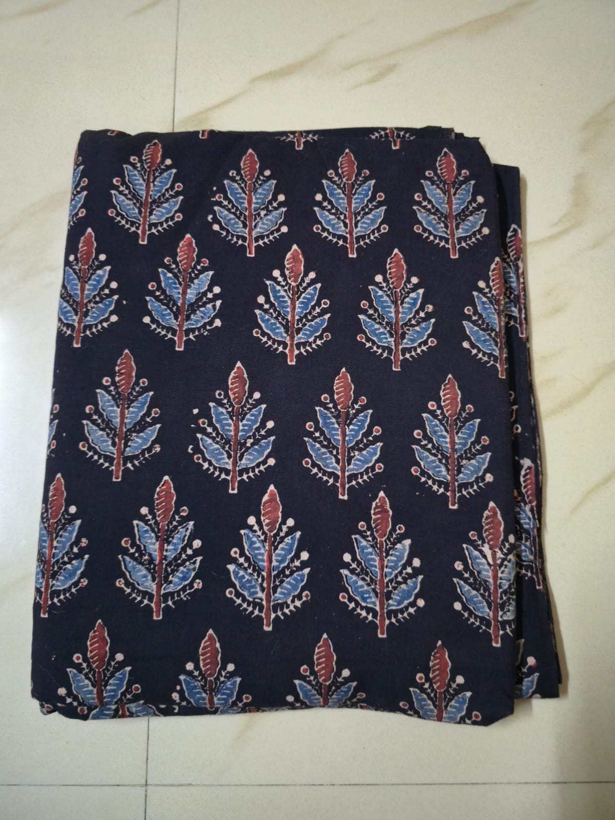 BLACK - AJRAKH RUNNING FABRIC