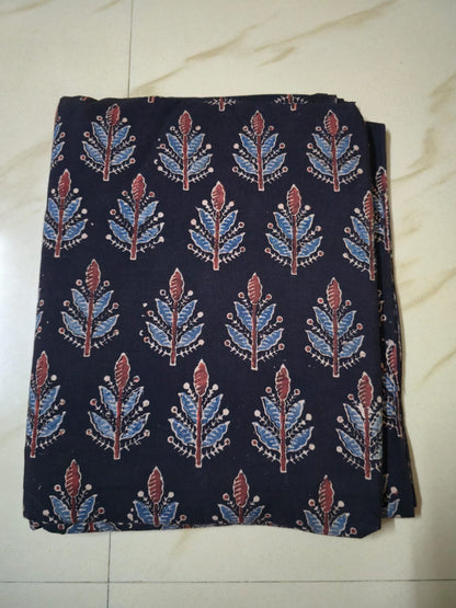 BLACK - AJRAKH RUNNING FABRIC