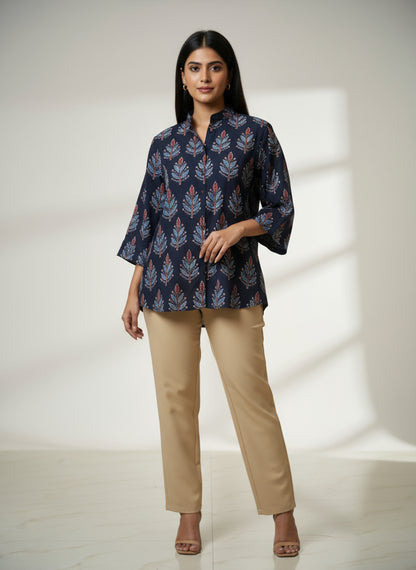 BLACK - AJRAKH RUNNING FABRIC