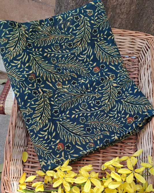 GREEN - AJRAKH COTTON RUNNING FABRIC