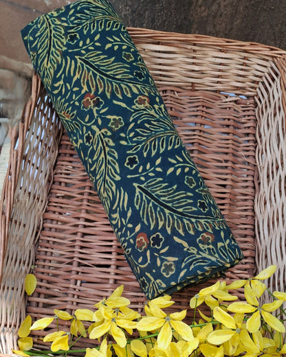 GREEN - AJRAKH COTTON RUNNING FABRIC