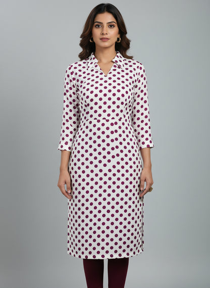 VIOLET HANDBLOCKED COTTON PRECUT 2.5M FABRIC