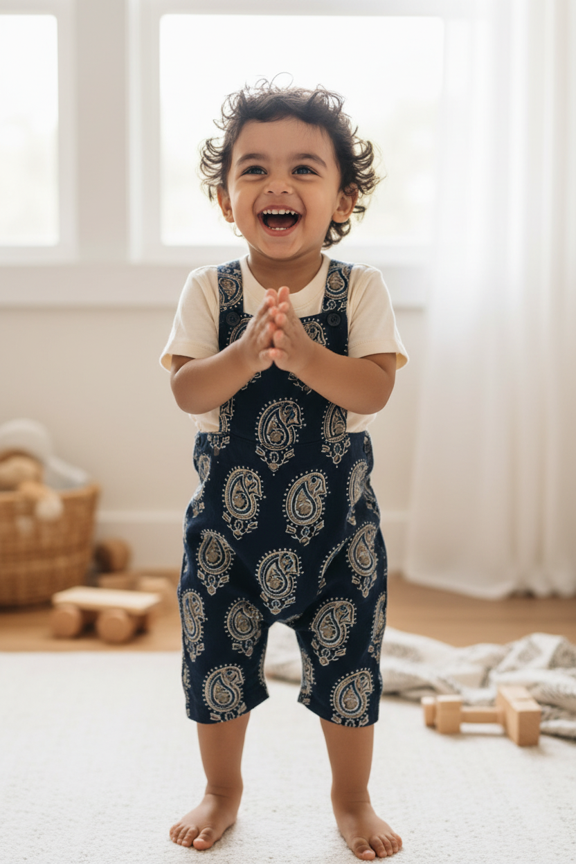 ELEPHANT BLACK -AJRAKH COTTON RUNNING FABRIC