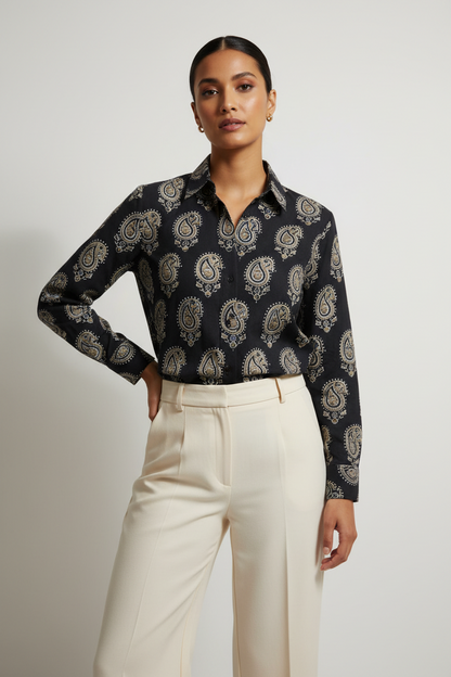 ELEPHANT BLACK -AJRAKH COTTON RUNNING FABRIC