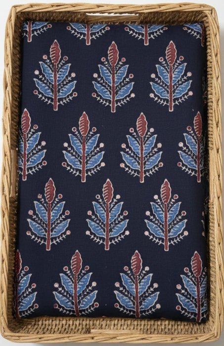 BLACK - AJRAKH RUNNING FABRIC