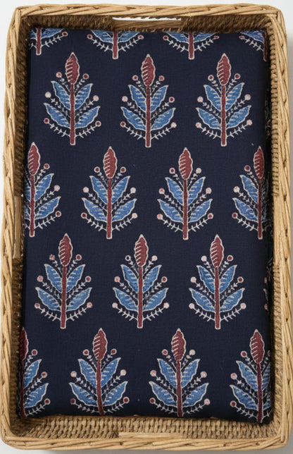 BLACK - AJRAKH RUNNING FABRIC