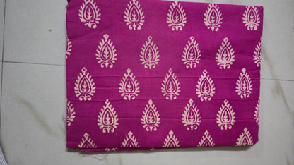 VAADAAMALLI HANDBLOCKED COTTON PRECUT 2.5M FABRIC