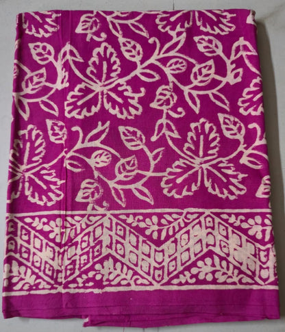 VAADAAMALLI HANDBLOCKED COTTON PRECUT 2.5M FABRIC