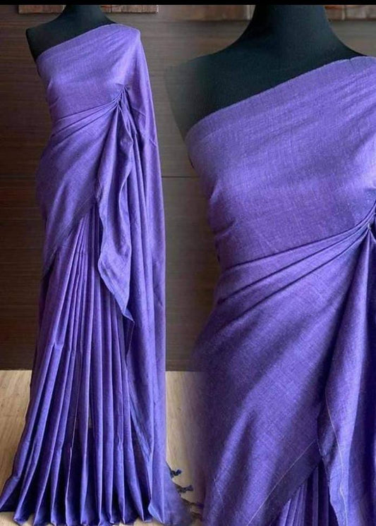 VIOLET KHADHI SAREE