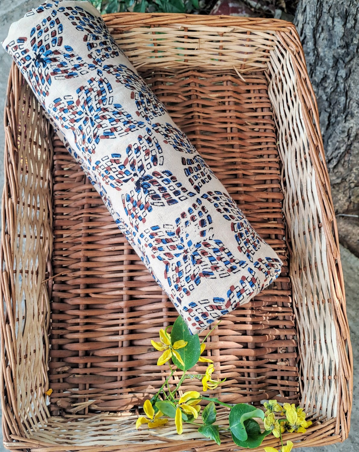 IVORY -  AJRAKH COTTON RUNNING FARIC