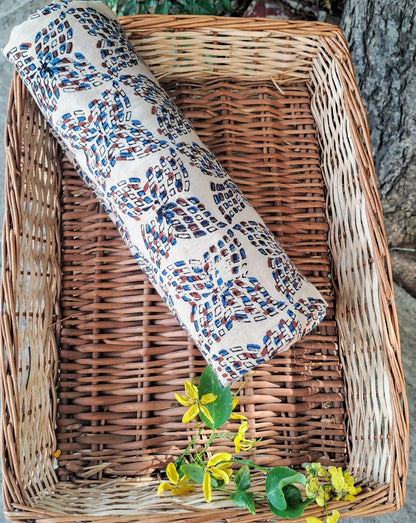 IVORY -  AJRAKH COTTON RUNNING FARIC