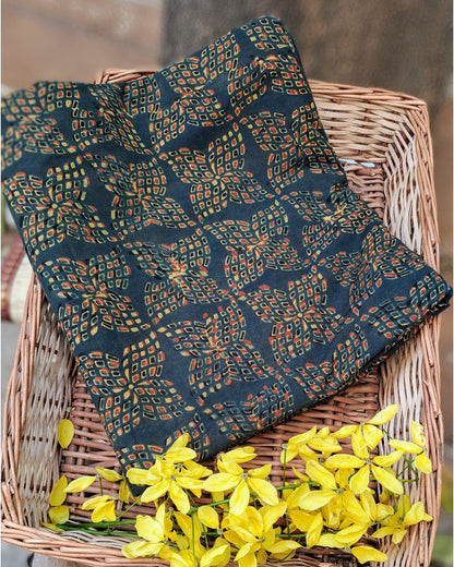 GREEN - AJRAKH COTTON RUNNING FABRIC