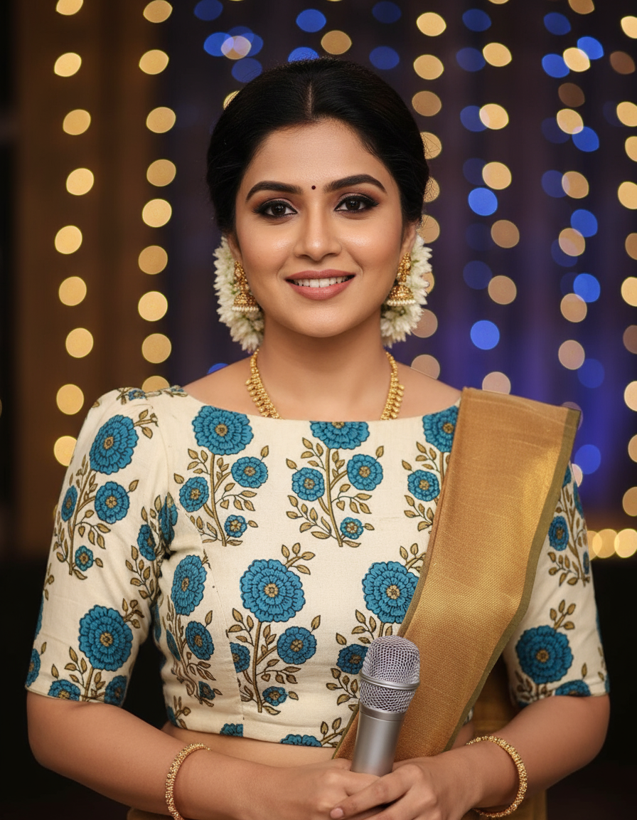 IVORY - AJRAKH COTTON  RUNNING FABRIC