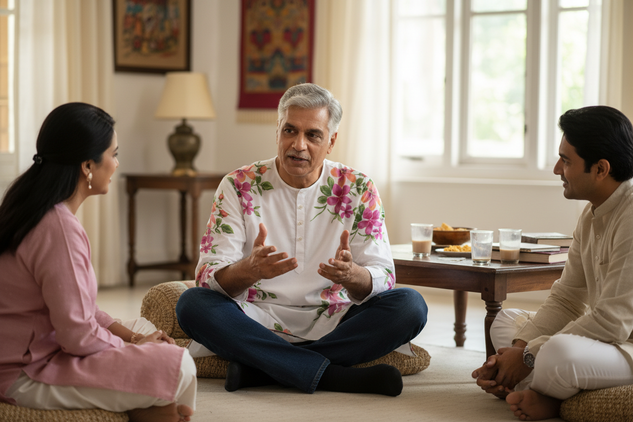 PEACH HANDBLOCKED COTTON PRECUT 2.5M FABRIC